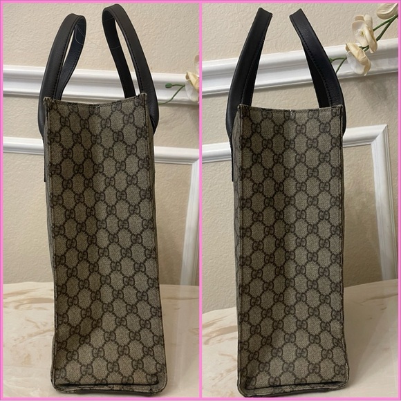 Gucci Brown Monogram Tote Bag - Picture 5 of 15